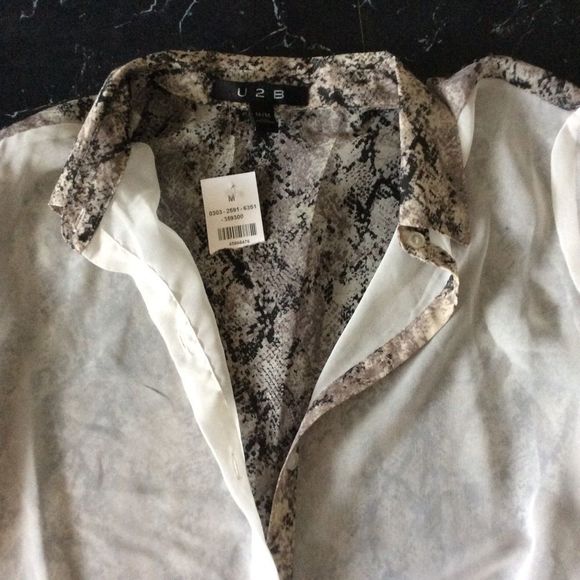 Sheer LS button up - Picture 3 of 8